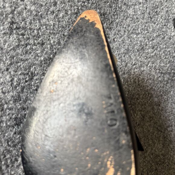 ZALO Floral Slip-On Pointed Toe Kitten Heel Leather Upper 8.5M Rose Appliqués - Picture 7 of 7